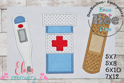 First Aid kit - Applique - Machine Embroidery Design