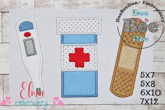 First Aid kit - Applique - Machine Embroidery Design