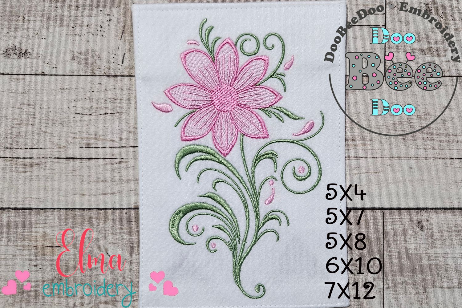 Machine Embroidery Design, Flower Pattern