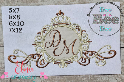 Wedding Frame - Applique - Machine Embroidery Design