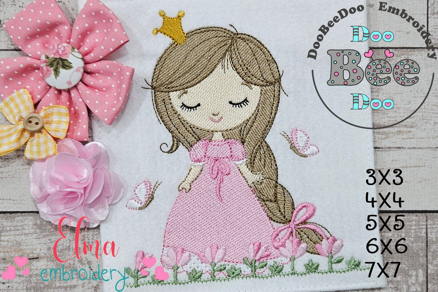 Little Princess - Fill Stitch - Machine Embroidery Design