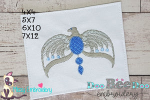 Rowena Ravenclaw Diadem - Fill Stitch Machine Embroidery Design