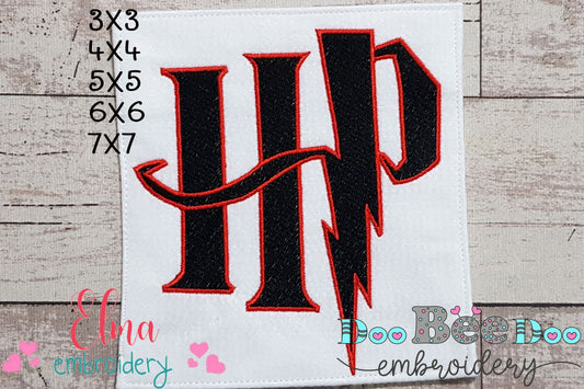 Wizard Boy HP - Fill Stitch Machine Embroidery Design