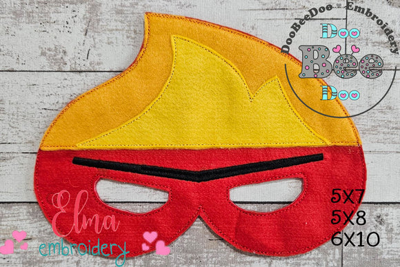 Inside Out Anger Mask ITH Project - Applique - Machine Embroidery Design