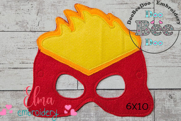 Inside Out Anger Mask ITH Project - Applique - Machine Embroidery Design