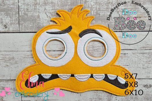 Inside Out Anxiety Mask ITH Project - Applique - Machine Embroidery Design