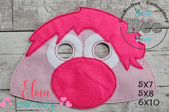 Inside Out Embarrassment Mask ITH Project - Applique - Machine Embroidery Design