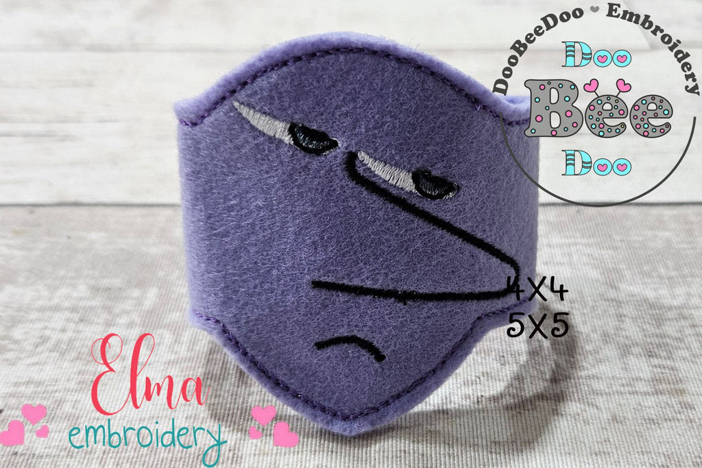 Inside Out Ennui Mask and Bracelet ITH Project - Applique - Machine Embroidery Design