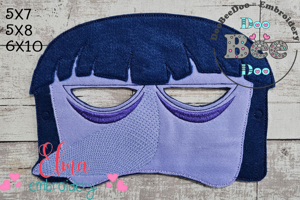 Inside Out Ennui Mask and Bracelet ITH Project - Applique - Machine Embroidery Design