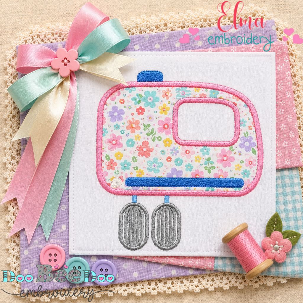 Sweet Kitchen Mixer - Appliqué - Machine Embroidery Design