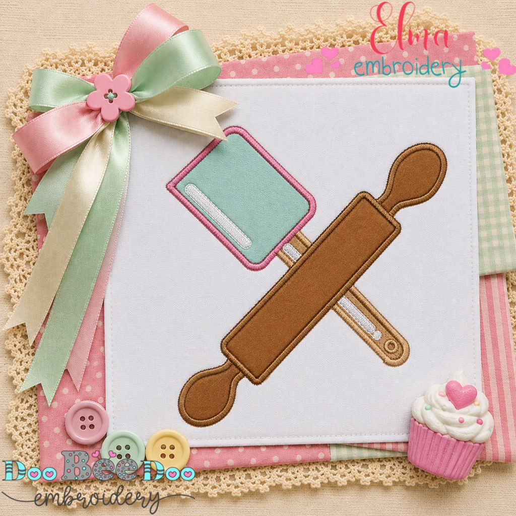 Baking Essentials - Appliqué - Machine Embroidery Design