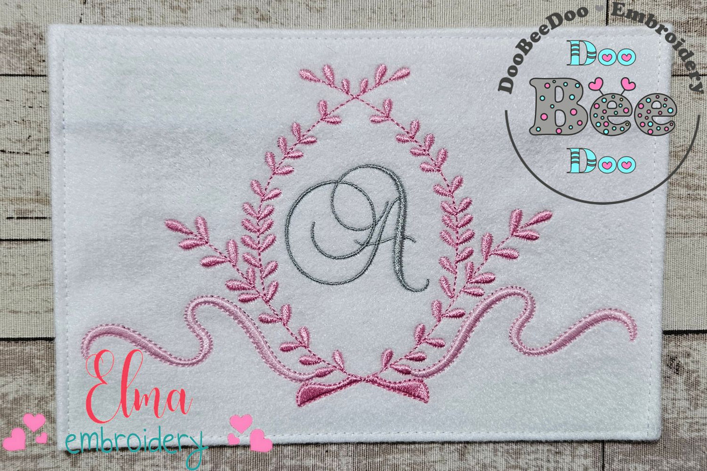 Laurel Delicate Frame - Fill Stitch