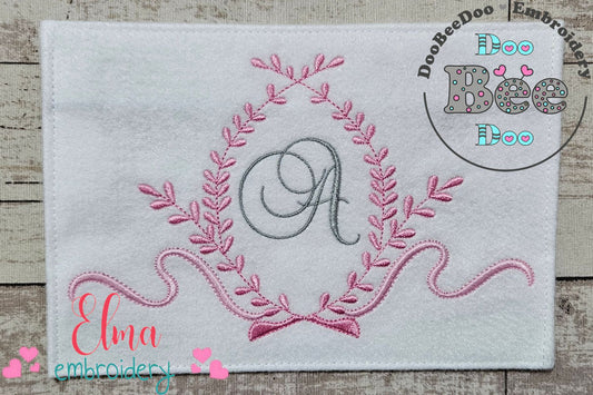 Laurel Delicate Frame - Fill Stitch