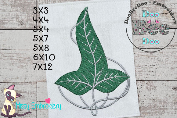 Leaf of Lorien The Lord of the Rings - Fill Stitch - Machine Embroidery Design
