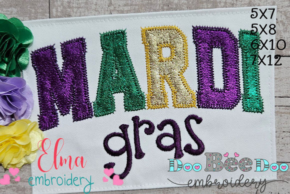 Mardi Gras - Applique - Machine Embroidery Design