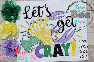 Let's Get Cray! - Fill Stitch - Machine Embroidery Design