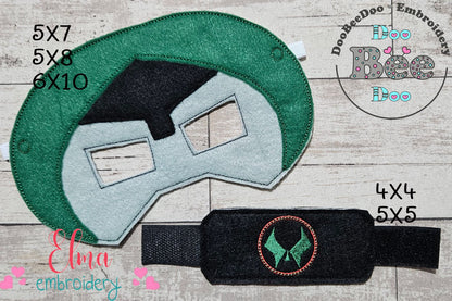 🦹‍♂️ Doctor Doom Mask & Bracelet Set – ITH Project – Machine Embroidery Design