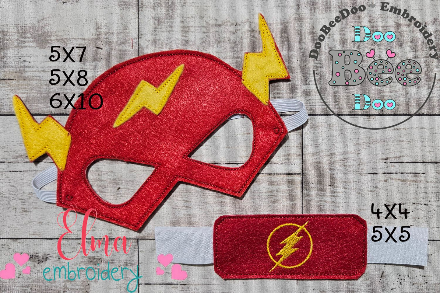 ⚡ Zoom Into Action – ITH Project – Mask and Bracelet – Machine Embroidery Design