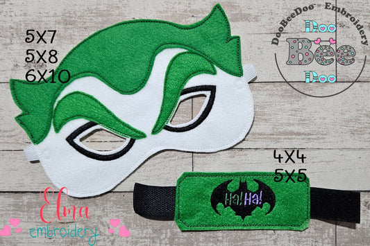 Classic Joker Mask & Bracelet 🤡 - ITH Project - Machine Embroidery Design