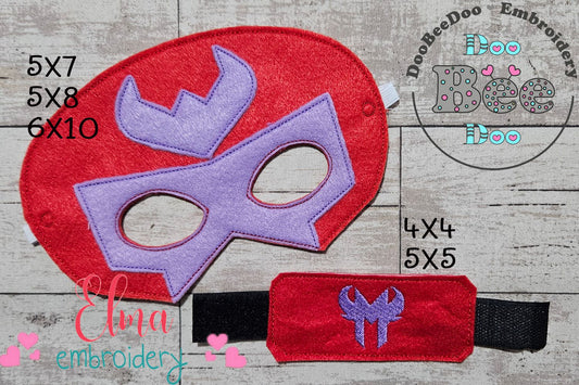 X-Villain Magneto Mask & Cuff 💥 – Felt ITH – Machine Embroidery Design