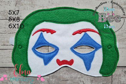 🪄 Joaquin Joker Magic – Mask & Bracelet – ITH – Machine Embroidery Design