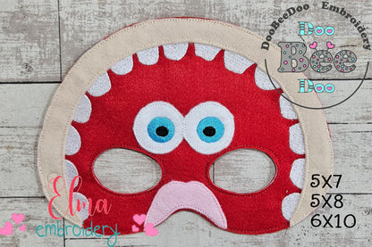 Beetlejuice Masks ITH Project - Applique - Set of 4 Designs - Machine Embroidery Design