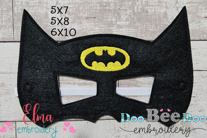 🦇 Batman Hero Mask & Cuff – ITH Project – Machine Embroidery Design