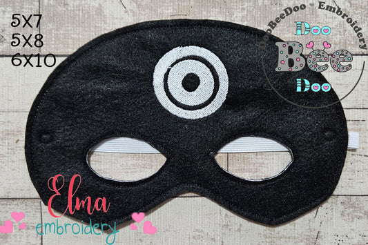 🎯 Bullseye Baddie Mask - ITH Project - Machine Embroidery Design