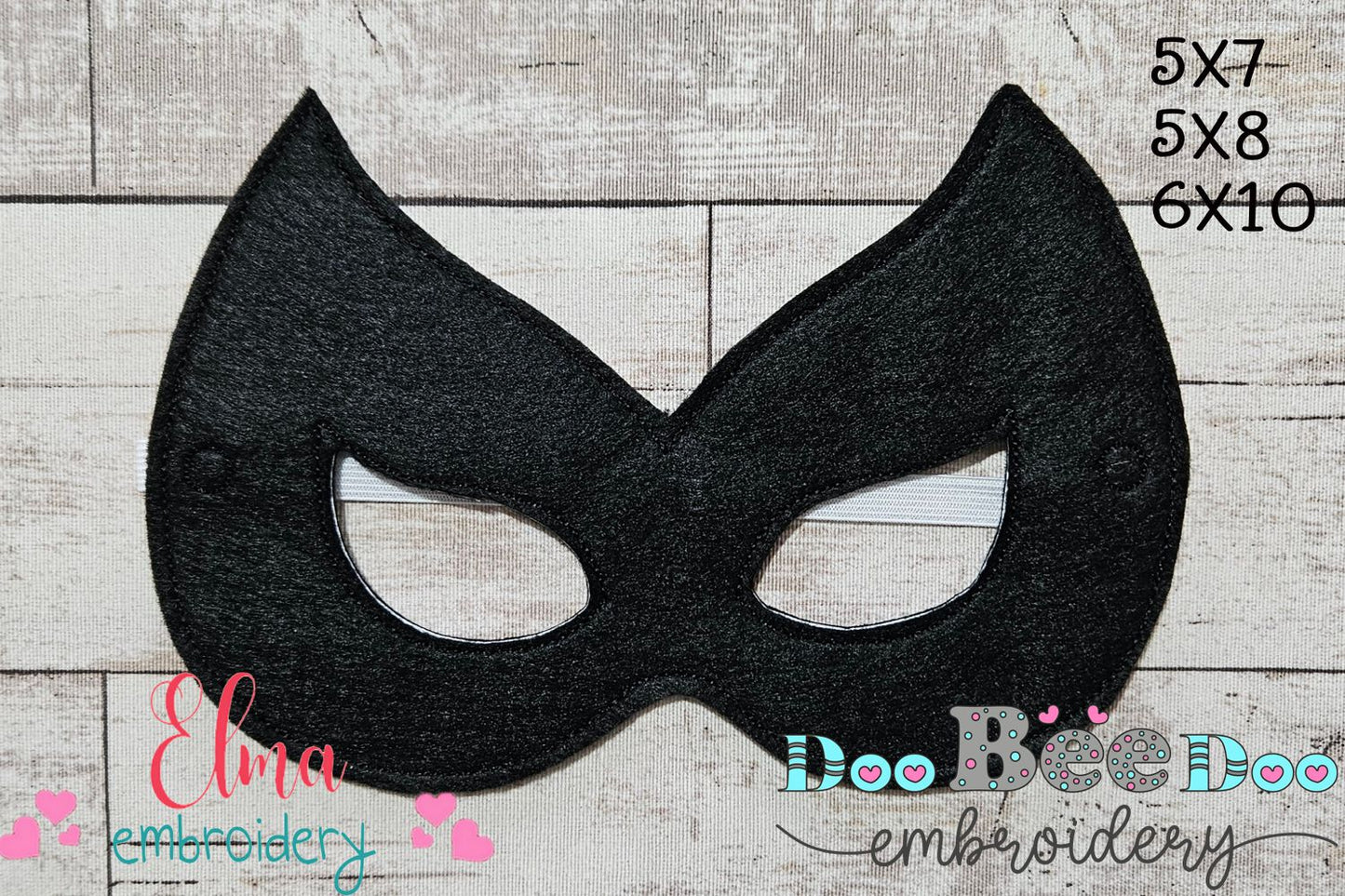 🐾 Purr-fect Catwoman Mask & Bracelet – ITH Project – Machine Embroidery Design 🐱