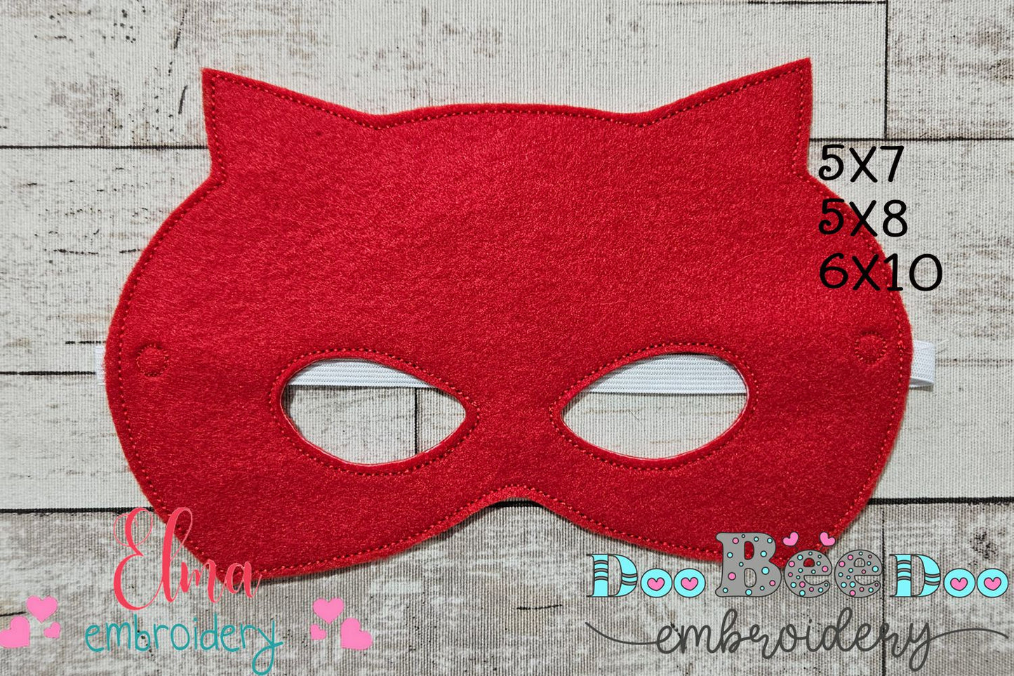 🔴 Daredevil Heroic Set – Mask + Bracelet – ith project – Machine Embroidery Design