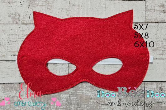 🔴 Daredevil-Inspired Mask – ITH Hero Project – Machine Embroidery Design