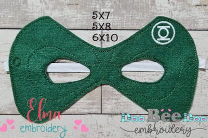 🦸‍♂️ Little Green Hero – Mask & Bracelet – ITH Project – Machine Embroidery Design