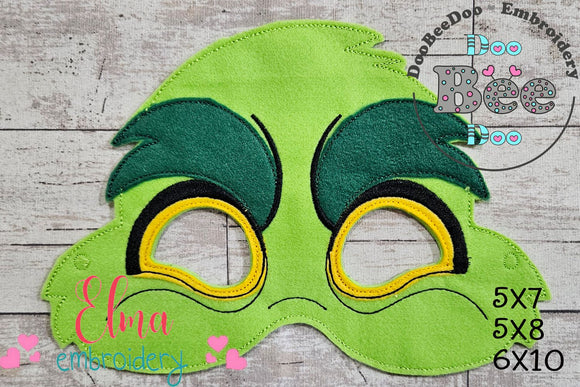 The Grinch Mask ITH Project - Applique - Machine Embroidery Design