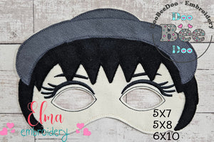 Lydia Deetz Beetlejuice Mask ITH Project - Applique - Machine Embroidery Design