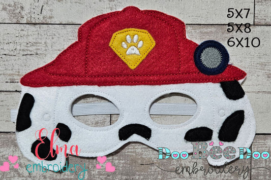 Marshall to the Rescue 🧯 Mask – ITH Project – Machine Embroidery Design