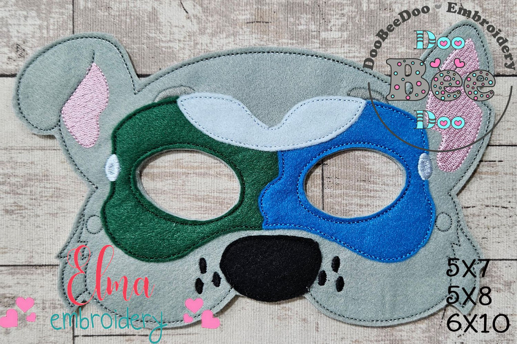 The Mighty Pups Rocky Mask and Bracelet ITH Project - Applique - Machine Embroidery Design