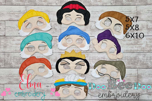 Snow White Collection Mask – Appliqué – ITH Project