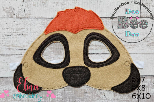 Timón Face Mask – The Lion King Style 🐒 – ITH Project – Machine Embroidery Design