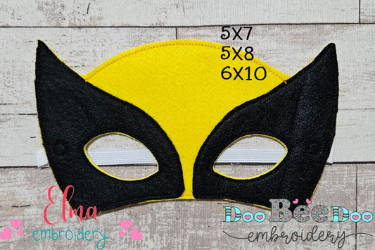 🦸‍♂️ Wolverine Superhero Mask - ITH Project - Machine Embroidery Design