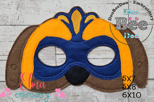 The Mighty Pups Zuma Mask ITH Project - Applique - Machine Embroidery Design