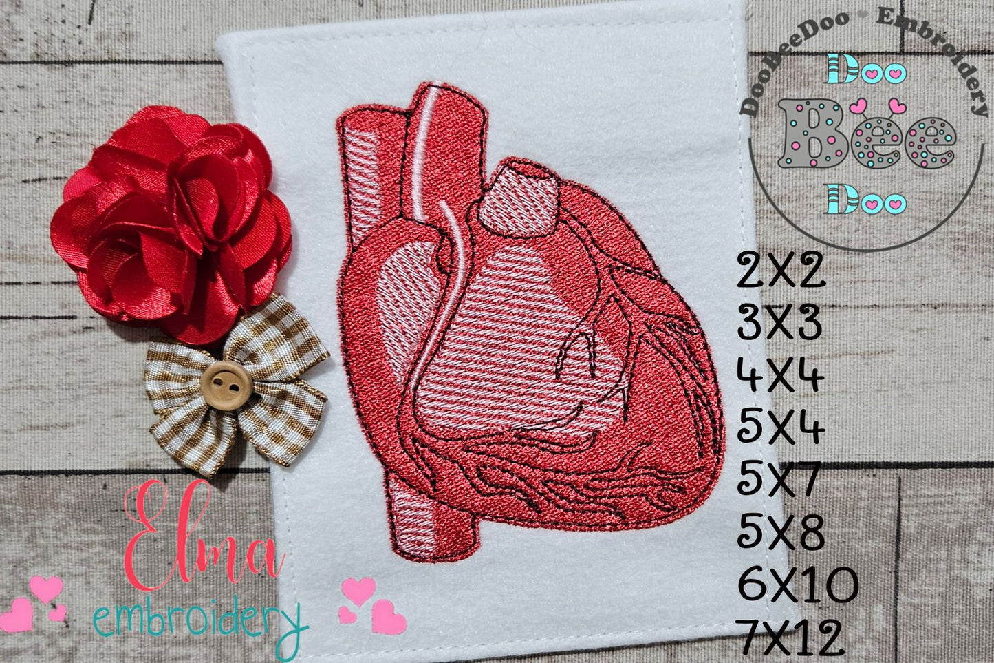 ❤️ Stitch My Heart – Fill Stitch – Machine Embroidery Design