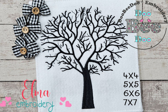 Tree - Fill Stitch - Machine Embroidery Design