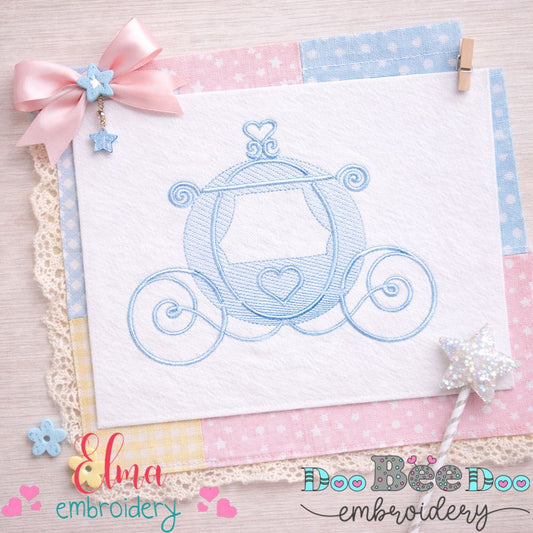 Fairytale Carriage - Rippled Stitch - Machine Embroidery Design