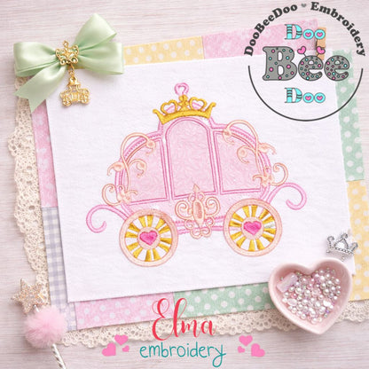 Princess Royal Carriage - Applique - Machine Embroidery Design