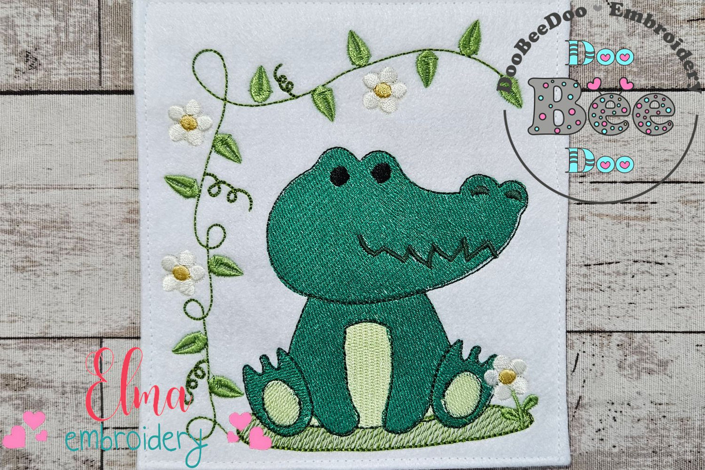 Safari Alligator Boy - Fill Stitch