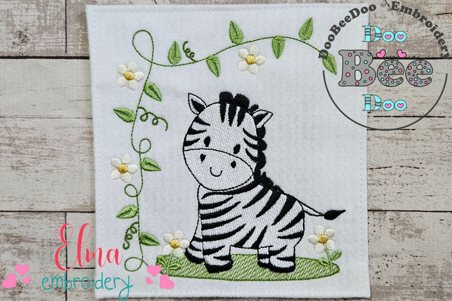 Safari Zebra Boy - Fill Stitch