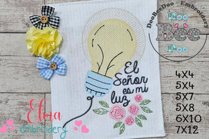 El Señor es mi Luz - Fill Stitch - Machine Embroidery Design