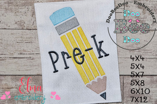 Pre K Pencil - Rippled Stitch