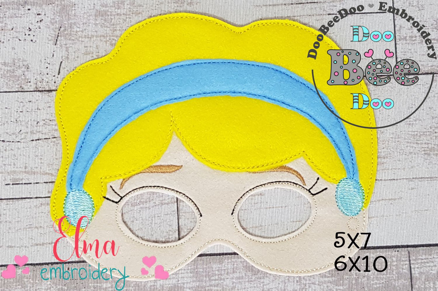 Fairy Tale Mask – Cinderella Edition ✨ – ITH Project – Machine Embroidery Design
