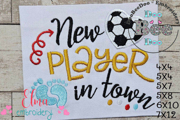 Soccer New Player in Town - Fill Stitch Embroidery